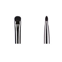 036 Gagang Kayu Ebony 41Pcs Kuas Makeup Logo Kustom Label Pribadi Kuas Smoky Eyes Bulu Sintetis Tabung Tembaga