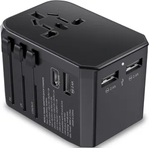 Universele Reisadapter Pd 45W Internationale Stekkeradapter Ac Wandoplader Wereldwijd Reizen Compatibel Usa Europe Eu Aus