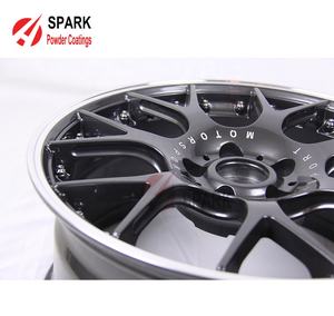 Recubrimiento en Polvo <span class=keywords><strong>Fluorescente</strong></span> Negro Plateado A7603Y, Efecto Cromo Súper Negro, Gris Ahumado, Azul, Rojo, Rosa, Morado, Oro Rosa, Cobre - Product Image 5