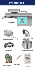 Máy ép dầu nóng lạnh điều khiển nhiệt độ bằng thép không gỉ 304, máy ép dầu lạc và dầu dừa - Product Image 4