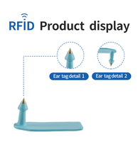 Etiqueta de oreja inteligente UHF RFID ICAR aprobada para ganado, ovejas, automatización de granjas, nueva condición