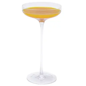 Large Wholesale Handcrafted High Quality Long Stem Glass Creative Cocktail Glasses for Martini