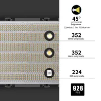 Kit d'éclairage vidéo professionnel GVM Official 1200D 3 panneaux LED RGB avec contrôle par application pour la photographie et le direct