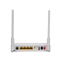 Modem serat optik F660 V8 GPON ONU FTTH, 1GE + 3FE + 1pot + 2.4G WIFI + 1USB penggunaan dalam ruangan konektor SC UPC 12V catu daya