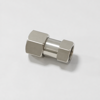 Raccord d'extension en acier inoxydable 201 304 BSPP BSPT, double filetage femelle 1/2 pouce, forgé à froid, moulé par investissement, pour tuyauterie