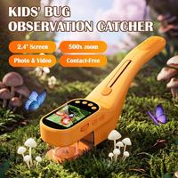 Multicolor 500X Magnifying Glass Handheld Electron Bug Insect Observation Catcher Toys Set for Children Outdoor Early