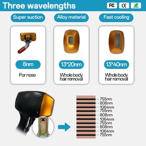 สเปรย์กำจัดขนจากโรงงาน เครื่องเลเซอร์อเล็กซานไดรต์ เครื่องกำจัดขนด้วยเลเซอร์ <span class=keywords><strong>wahl</strong></span> เครื่องกำจัดขนด้วยแว็กซ์แบบมืออาชีพ เลเซอร์ไดโอด - Product Image 2