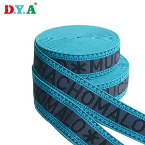 Biểu Tượng Tùy Chỉnh 6Cm Thiết Kế Jacquard Dây Thắt Lưng Vành Đai Đàn Hồi Ban Nhạc Cho Phụ Kiện May Mặc