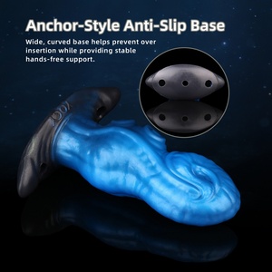 Vibrador Anal Inalámbrico Blue Octopus con Control Remoto, Masajeador Bucal con Correa, Mordaza de Silicona, Estimuladores de Punto G para Juegos BDSM para Adultos - Product Image 4