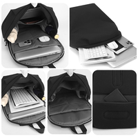 Sac à dos en nylon extensible léger avec rangement multicouche pour les trajets quotidiens, les voyages d'affaires, sac à dos pour ordinateur portable, directement de l'usine