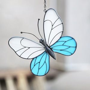 Panneaux décoratifs étanches en verre teinté de 3 mm pour fenêtres et portes, motifs papillons et animaux, art suspendu <span class=keywords><strong>Tiffany</strong></span> - Product Image 1