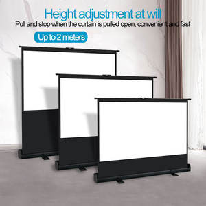 Écran de projection sur pied de haute qualité, blanc, 60 pouces, portable, à défilement vertical - Product Image 2