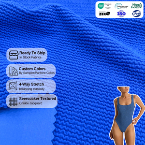 Tissu Jacquard Lourd et Doux en Polyamide Élasthanne Froissé pour Maillots <span class=keywords><strong>de</strong></span> <span class=keywords><strong>Bain</strong></span> - Product Image 1
