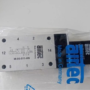 Válvula Neumática Airtec M-05-511-HN Fabricada en Alemania, Válvula de Control Direccional de 5, 1 y 3 Puertos - Product Image 1