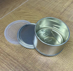 Latas <span class=keywords><strong>de</strong></span> Atún con Diseño, 3.5 y 7 Gramos, Latas Pressitin <span class=keywords><strong>de</strong></span> 73.3*24mm y 73.3*55mm, Tapa Transparente Desprendible, Cubierta Negra - Product Image 5