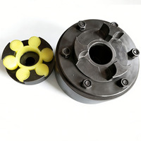Accouplement flexible à mâchoires en acier de haute précision, type à bride, connecteur d'arbre pour transmission de puissance de moteur servo OEM et machine CNC