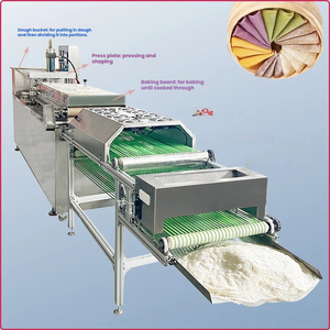 Machine industrielle multifonctionnelle automatique pour la cuisson des crêpes, machine commerciale pour la fabrication de pain plat et de roti avec convoyeur de refroidissement - Product Image 1