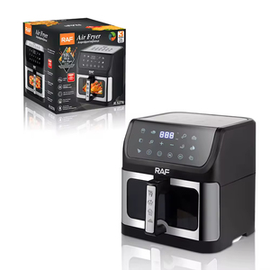 Friteuse à air multifonctionnelle 10L à écran tactile en acier inoxydable, grande capacité, facile à utiliser, visible, pour cuire et griller - Product Image 5