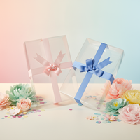 Vente directe d'usine Boîte d'emballage en plastique d'impression polychrome boîte pliante PET en plastique PVC design personnalisé pour cadeau de noël