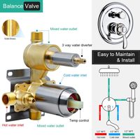 Meilleures ventes : Ensembles de robinetterie de douche en nickel brossé pour salle de bain, système de douche pluie avec pommeau de pluie, douchette à main et bec de baignoire