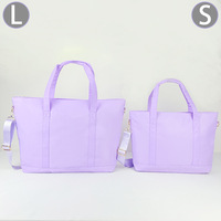 Sac banane en nylon avec fermeture éclair, série Lavande Stoney Clover, pochette cosmétique en PVC, sacs à déjeuner, sac à dos, style européen, imperméable, grande taille