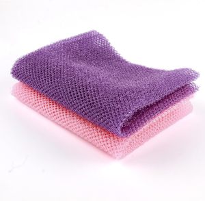 Custom logo Vacuum Package Skin Nylon Exfoliating Back Long Scrubber Mesh <b>Shower</b> Scrubbing Nylon Bathing African Net <b>Sponge</b> - Product Image 6