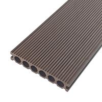 Planches de terrasse en WPC à grain de teck, co-extrudées, imperméables, embossées, pour zones extérieures humides, prix d'usine OEM Bingjie