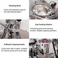 Machine de remplissage et de bouchage automatique HZPK pour liquides et pâtes, remplisseur à piston pour cosmétiques, huiles essentielles, détergents, bouteilles en plastique et en verre