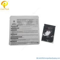 Petits sacs scellés sur 3 côtés Sachet en aluminium d'emballage personnalisé pour l'emballage de poudre de protéine de lactosérum Pochette debout en PE pour impression alimentaire