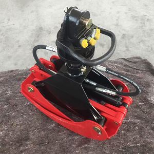 หัวจับท่อนซุงแบบหมุนได้ไฮดรอลิกสำหรับรถขุดขนาดเล็กรถแทรคเตอร์แบบลื่นไถลในการดำเนินงานบันทึกการตัดไม้ในป่าไม้ - Product Image 4