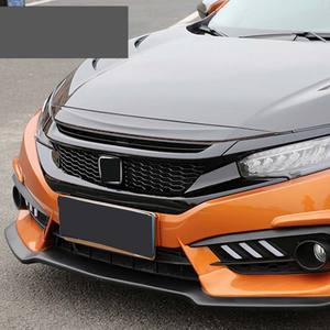 הסיטונאי הגון הקדמי שחור מבריק עבור <span class=keywords><strong>honda</strong></span> עבור 2016 אזרחית-2020 סגנון ספורט מול ברדס החלפת 10 gen - Product Image 2