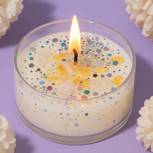 Candela aromaterapia monouso con cera di soia alla vaniglia di cristallo per alleviare lo Stress e l'equilibrio emotivo-regalo perfetto per le donne - Product Image 2