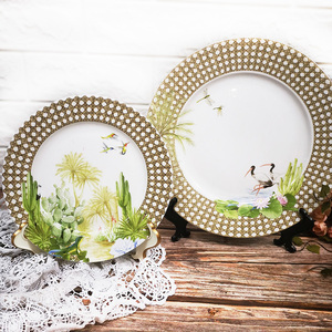 Mode Style Nordique Classique Décors À La Maison En Céramique Vaisselle Plats Assiettes - Product Image 6