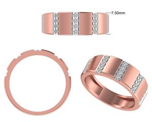 Anillo de diamante hecho en laboratorio de 1,7 quilates Claridad VS2 de alto brillo con nuevo estilo Alianza de boda de oro amarillo de 18 quilates para joyería nupcial - Product Image 2