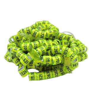 Высококачественные персонализированные экологичные классические пластиковые кольца YJ для гоночных голубей с именем для питомцев, Новогодняя коллекция 2025 года - Product Image 2