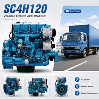 Ensemble moteur diesel SCDC authentique SC4H120 haute pression 4,3 L 120 CV, moteur complet pour camion léger et fourgonnette de transport