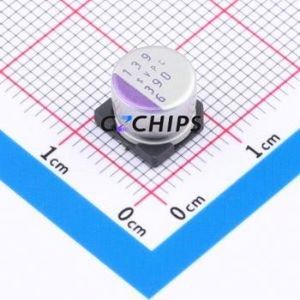 6SVPC390M Solid <b>Capacitor</b> SMD,D8xL7mm ( Capacitance: 390uF )( Precision: 20% Rated Voltage: 6.3V ) - Product Image 1