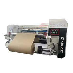 Kraft paper slitting machine for slitting paper jumbo rolls