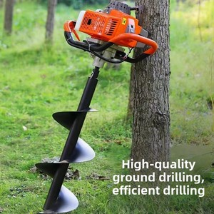Ahoyador de Tierra de Cuatro Tiempos para una Sola Persona Nuevo Modelo Máquina Hincadora de Pilotes a Gasolina para Plantar en Invernaderos Perforadora Potente - Product Image 3