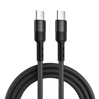 Cable de Carga Rápida PD Tipo C a Tipo C de Nailon Trenzado de 60 W para Samsung, Cable USB C de 20 W para iPhone