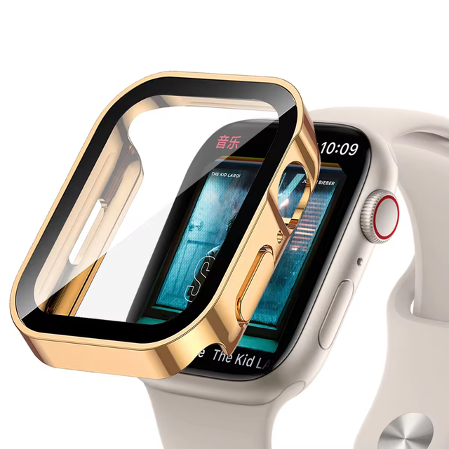 Luxury Waterproof Full Screen Protector Watch Case for Apple Watch Series 10 9 8 7 6 Ultra 46mm 49mm 45mm 38mm 42mm 41mm 44mm