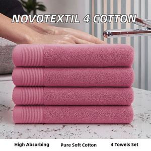 NOVOTEXTIL Toallas de Mano 50x100cm, Juego de 4, 100% Algodón, 500g/m, Alta Absorción, Suaves, Teñido Liso, para Baño - Product Image 2