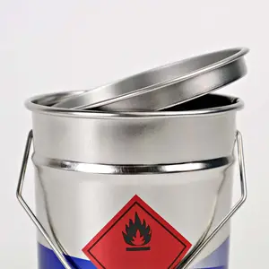 Food Grade Custom Printed Mini Bucket Candy Chocolate Tin Can With Handle Empty Candle Tin Can With Lid