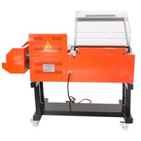 Machine de scellage et de rétraction semi-automatique 2-en-1 BFS-5540, scelleuse de type L avec tunnel de rétraction pour boîtes cadeaux, film PVC/POF, emballage bois