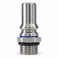 Raccord rapide de refroidissement liquide pour centre de données, à face plate, filetage mâle DN16, anti-débordement, SUS304, UQD08