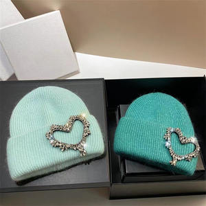 มาใหม่ล่าสุดการปรับแต่งโลโก้ 30% Angora 70% หมวกถักอะคริลิคสําหรับสิ่งเรียบง่ายกลางแจ้ง - Product Image 2