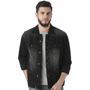 Dernier design de vestes en denim décontractées pour hommes, séchage rapide, respirant, coupe confortable, tissu durable, col à capuche, mode pour garçons - Product Image 1
