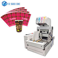 Équipement d'entrepreneuriat Imprimante de gobelets en papier jetables Machine d'impression numérique entièrement automatique Impression couleur sur gobelets en papier kraft