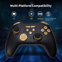 Control de Juego en Oferta para PC y Android, Anillo de Luz Colorido, Pantalla Táctil HD, Control de Movimiento con Giroscopio de 6 Ejes, Joystick para Juegos