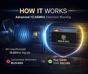 Carte anti-RFID, une carte protège toute la bourse, protecteur de cartes bancaires NFC, de cartes de crédit et de cartes d'identité, bloqueur de cartes ATM - Product Image 4